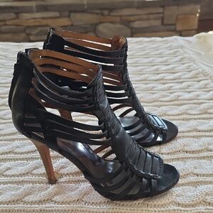 COACH 4" sexy caged leather heels! 7